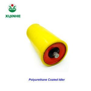Polyurethane Rubber Coated Roller Idler Used on Belt Conveyor