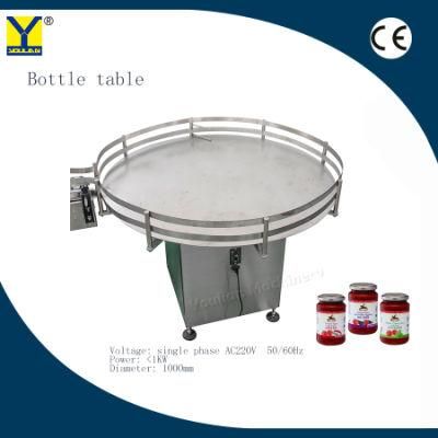 Automatic Stainless Bottle Turn Table Diamater of 1000mm Can Be Customized Manufacture