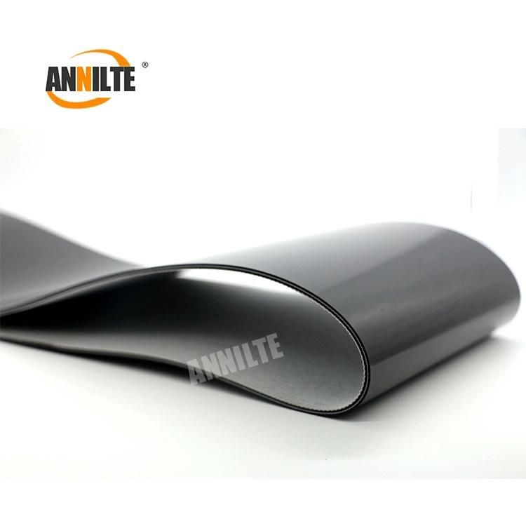 Annilte Factory Black PVC Conveyor Belt 1-3 Thick PVC Black Matt Low Noise Light Conveyor Belt Anti-Static High Quality