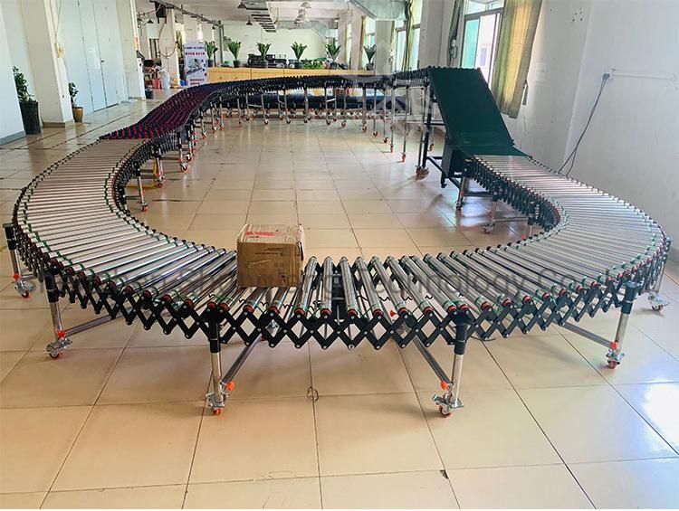 China Manufacturer Expandable Gravity Roller Conveyor for Unloading Cartons