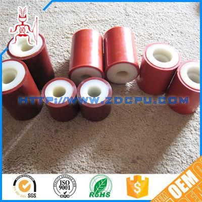 Low Cost Polyurethane Rubber Coated Pinch Tension Roller Wheel