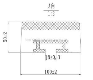 50 Height Tapered UHMWPE Impact Bed Bars