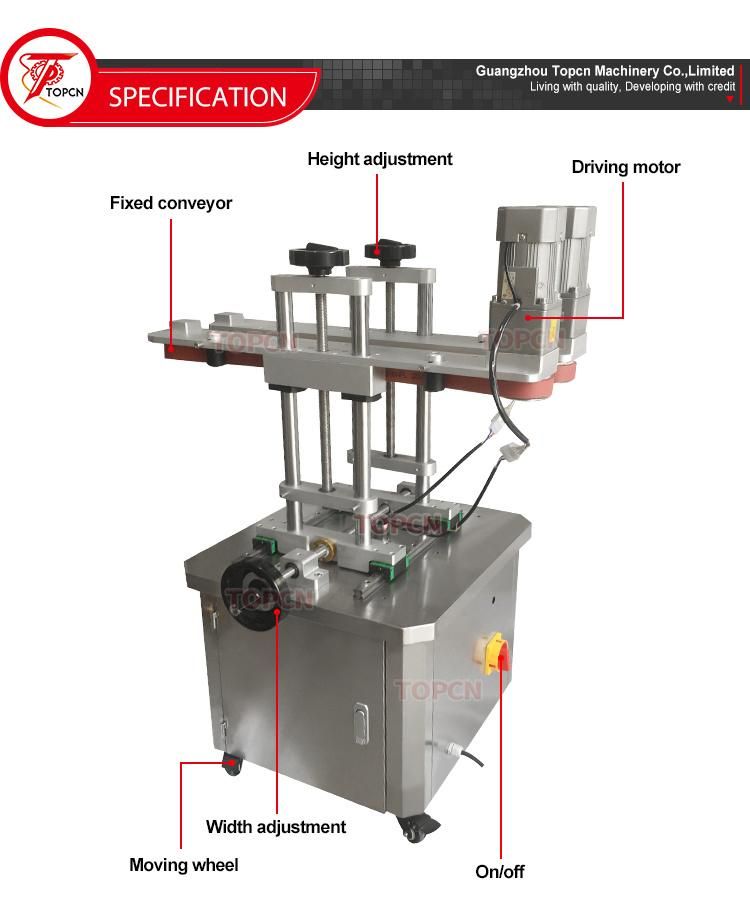 Clamp Bottle Conveyor Belt Bottom Coding Bottomless Side Transfer Belt Conveyor for Inkjet Printer