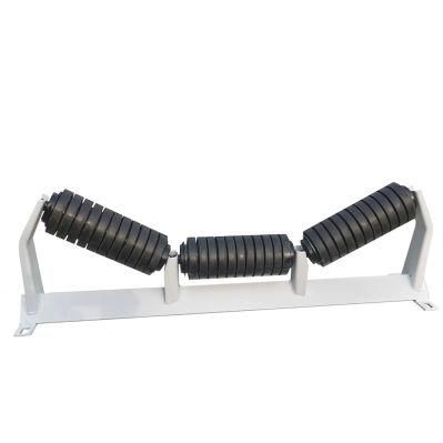 Cema Standard Impact Idler Conveyor Rubber Roller for Belt Conveyor System for Mining
