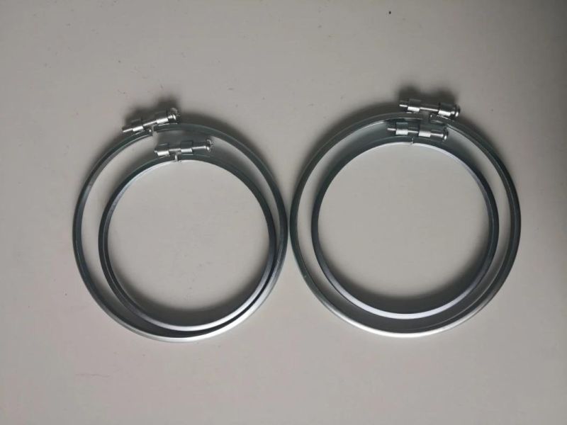 Dust Collection System Galvanized Steel Slim O Rings Clamps Air Duct Clamp Wide Tension Clips Duct Clamps