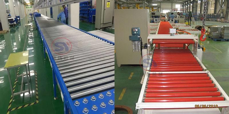 Motorised 90 Degree Aluminum Pipe Roller Conveyor with High Quality Good Price