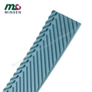 Factory Green Black Fishbone Pattern Conveyor Belts for Wood Process with PVC Conveyor Belt Woodworking