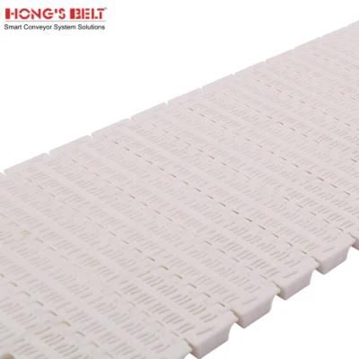 Hongsbelt HS-702B-N Easy Cleaning Mesh Top Modular Plastic Conveyor Belt for Seafood/ Fruit and Vegetable Processing