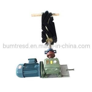 Motorized Brush Belt Cleaner Scraper for Chevron Pattern Rubber Belt