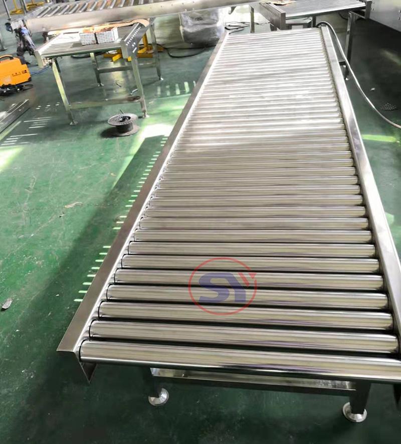 90/180 Degree Bend Driving Roller Conveyor for Plate Crate Barrel