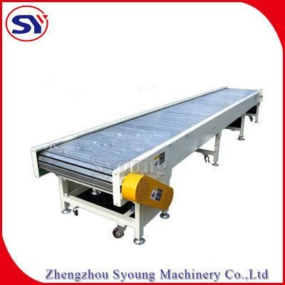 Height-Adjustable Slatted Belting Scraper Chain Conveyor Plate Conveyor