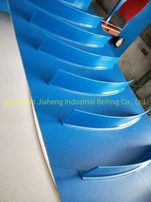 PVC Conveyor Belt for Grape with Curved Cleats