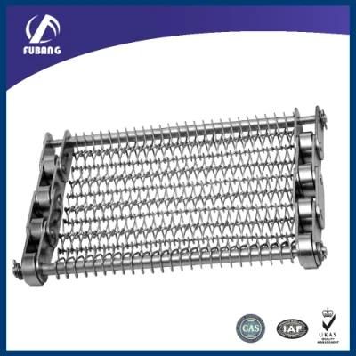 Food Washing and Drying Conveyor Belt 304 Stainless Steel Chain Wire Mesh Conveyor Chain with Strong Bearing Capacity