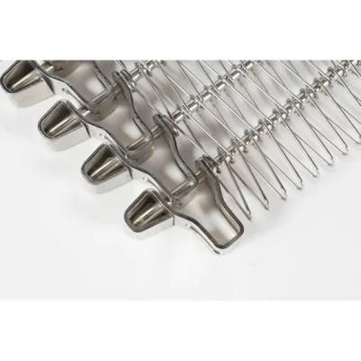 Corrosion and High Temperature Resistance 304 Stainless Steel Wire Mesh Ladder Chain Conveyor Belt