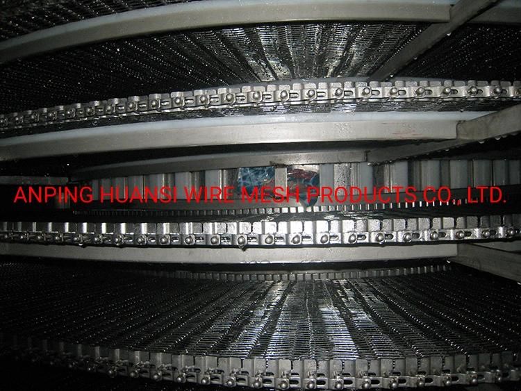 304 Stainless Steel Cooling Spiral Wire Mesh Conveyor Belt