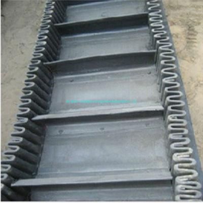 Raised Edge Rubber Sidewall Conveyor Chain Belt for Hill