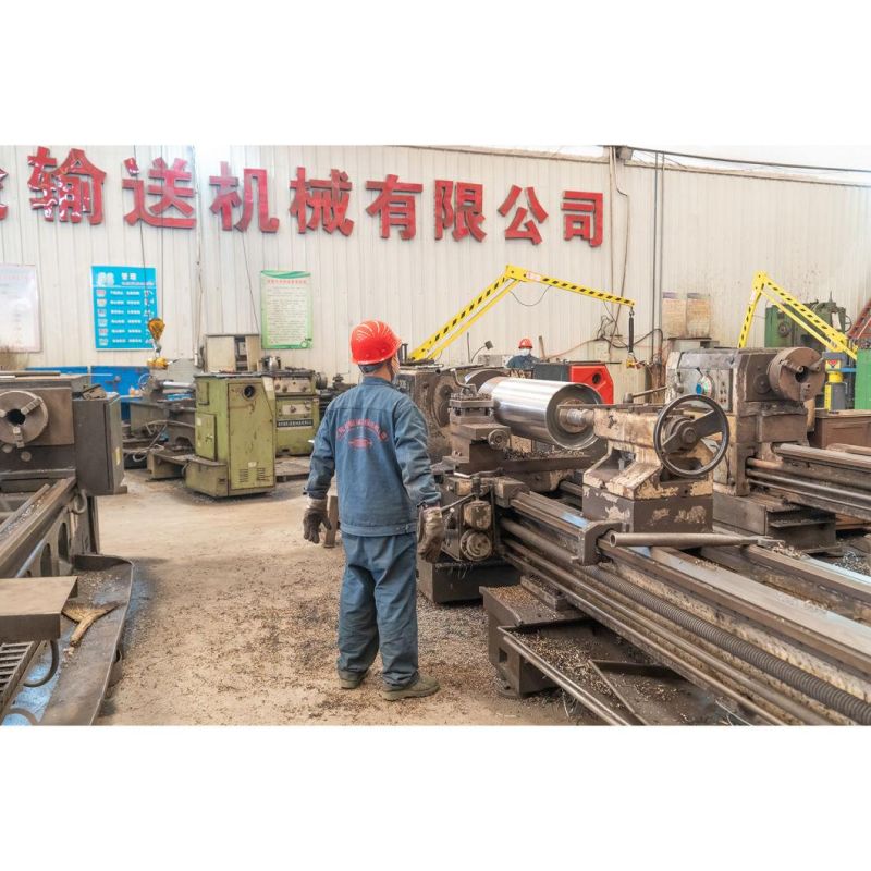 Belt Conveyor with Rubber Lagging for Cement Coal Mining Heavy Duty Industrial Steel Drive Bend Electric Pulley / Drum
