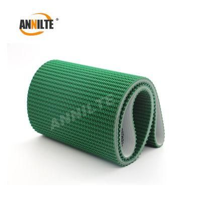 Annilte Green or White Green PVC Rough Top Pattern PVC Conveyor Belt Made in China