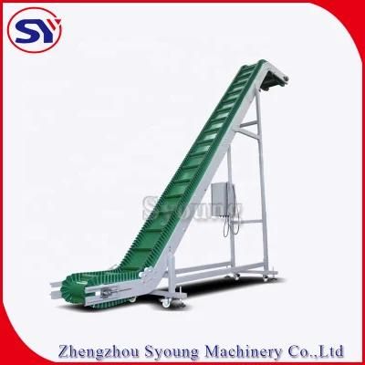 Portable Climbing Apron Conveyor Inclined Belt Conveyor for Drugs/Cosmetics Transportation