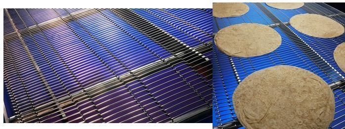 Stainless Steel Flat Flex Wire Mesh Cooling Conveyor Belt