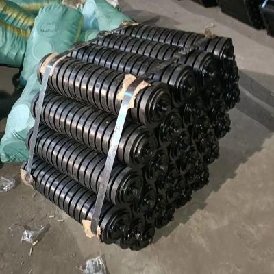 Black Rubber Belt Conveyor Impact Buffer Roller