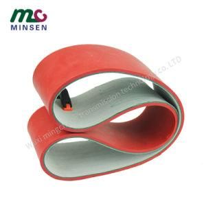 Factory Add Red Adhesive PVC Wear - Resistant Conveyor Belt Customized Processing