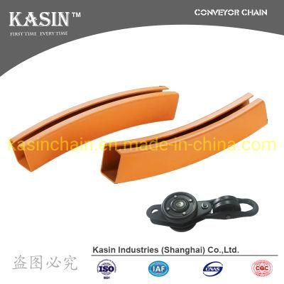 Kasin Industries Enclosed Overhead Track Conveyor System for Produce Line
