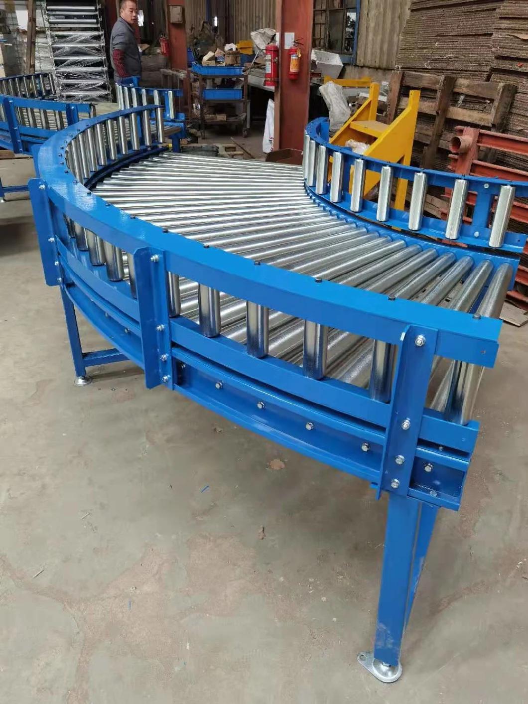 O-Belt or Poly Vee Sprocket Drive Curved Roller Conveyor