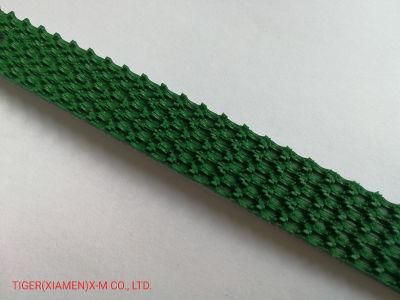 China Tiger Whole Sale 5.0mm Green Rough PVC Belt for Inclined Conveyor Machinery