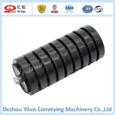 Conveyor Roller with Lagging Rubber 4.5 mm Thickness Tube for Mining From Factory