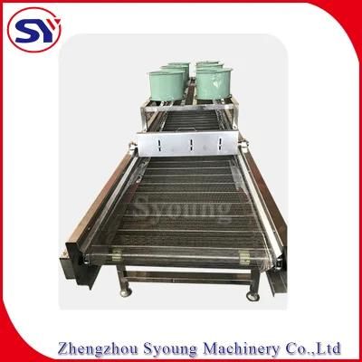 Chain Plate Steel Mesh Belt Conveyor Idler for Food Products Cooling Processing