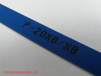 Tiger Industrial Belt Manufacturer Timly Delivery 2.0mm Blue PVC Belt for Door Shutter