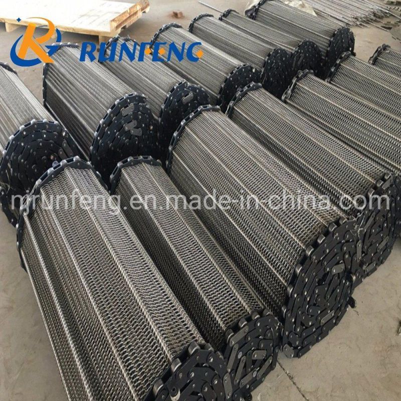 Manufacturer Chain Stainless Steel Mesh Conveyor Belt for Washing, High Temperature Processing