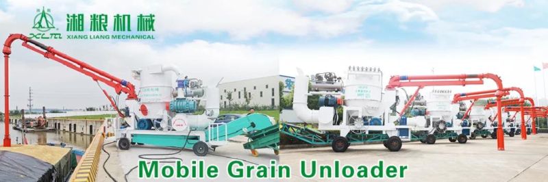 Carbon Steel Heat Resistant Xiangliang Brand Mobile Pneumatic Grain Unloader Transport Grain From Wagon to Wagon or Truck