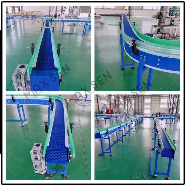 Maxsen 2021 Plastic Modular Belt Conveyor Modular Assembly Belting Conveyor for Food Industry