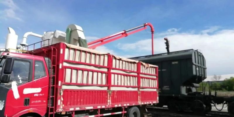 Carbon Steel Heat Resistant Xiangliang Brand Mobile Pneumatic Grain Unloader Transport Grain From Wagon to Wagon or Truck