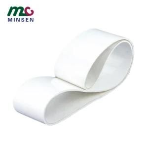 Factory Hot Selling 4.0mm White PVC / PU Light Industrial Conveyor Belt