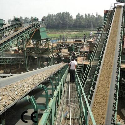 Mining Fixed Rubber Quarry Plant Electric Motor Belt Conveyor