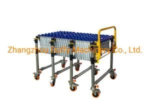 ABS Telescopic Wheel Track Conveyor Driven by Gravity