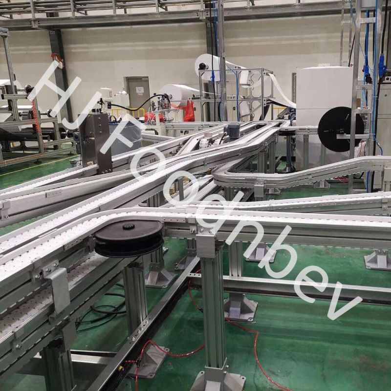 Curved Roller Accumulation Conveyor System Highly Intelligent Warehouse