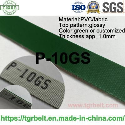 China Middle-High Quality 1. Omm Perforation Green PVC Conveyor Belt