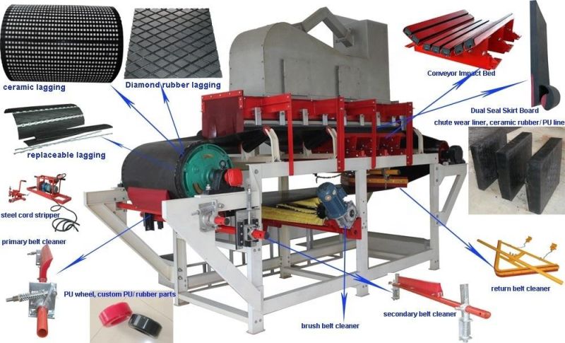 Nylon Roller Conveyor Belt Cleaner Rotary Cleaning Brush