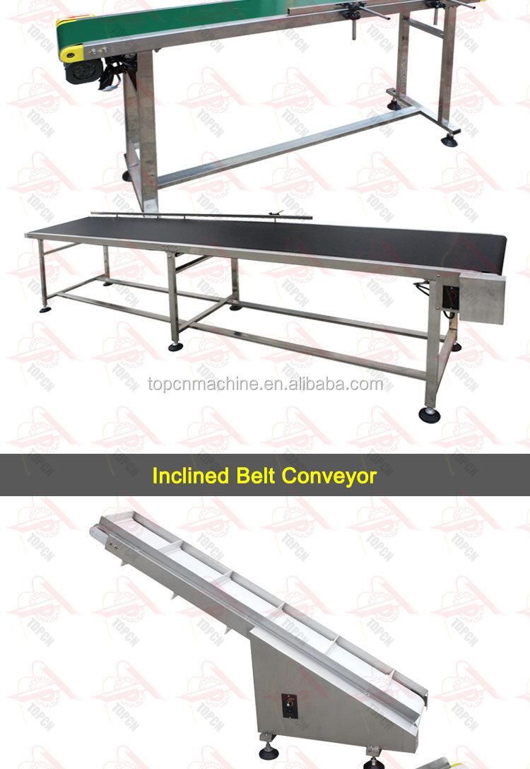 Modular Food Grade Mini PVC Rubber Flat Small Inclined Belt Conveyor