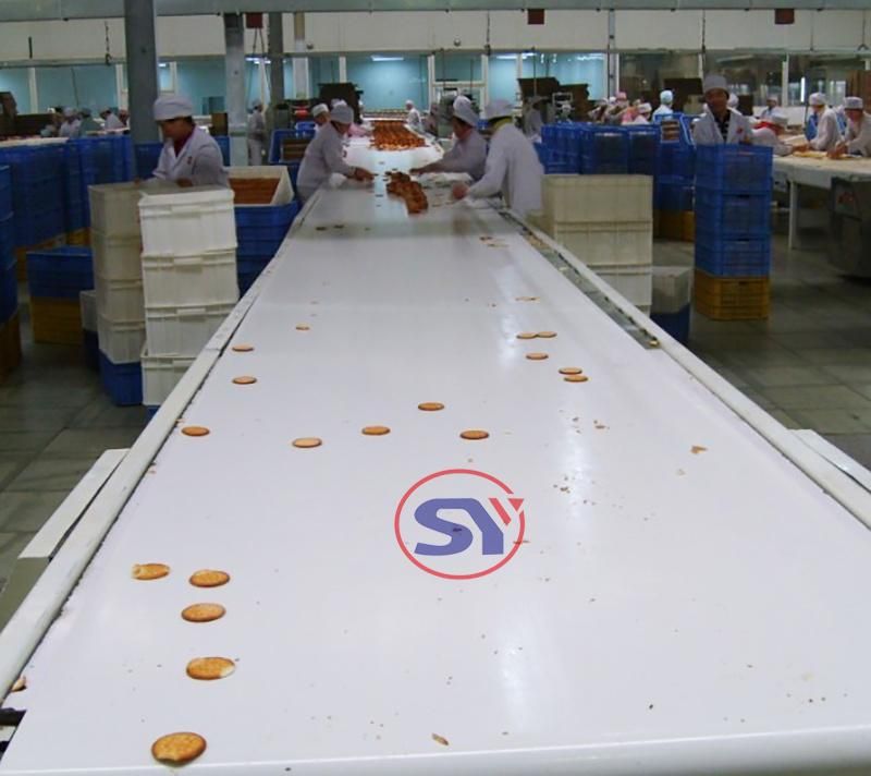 Easy Cleaning Food Conveyor Belt Machinery for Four Bag Transport