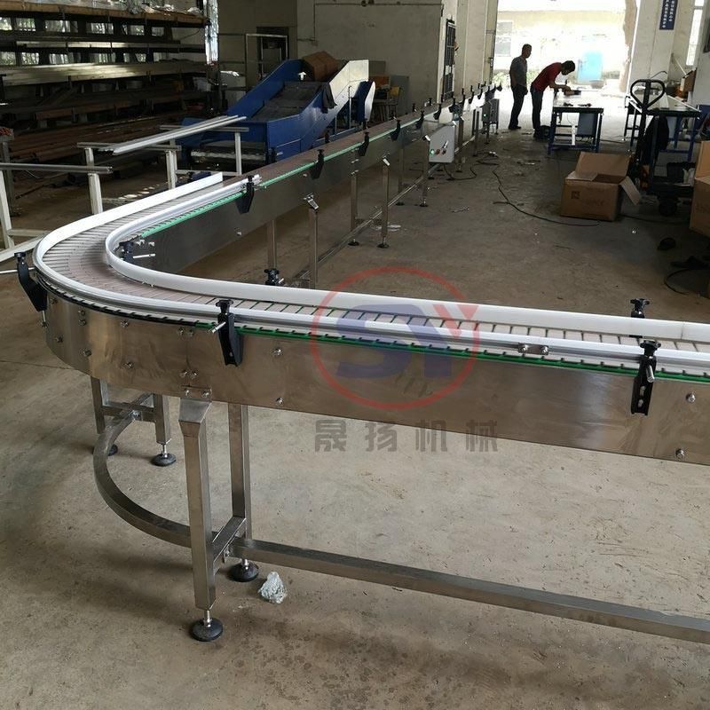 Horizontal Medical Products Assemble Belt Conveyor Line Chain Plate Conveyor