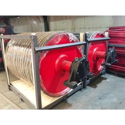 Conveyor Driving Pulley Tail Pulley with Rubber Lagging 26MPa