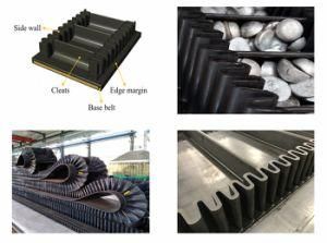 Sidewall Belting Conveyer for Food Chemical Mining Coal with Steel Cord