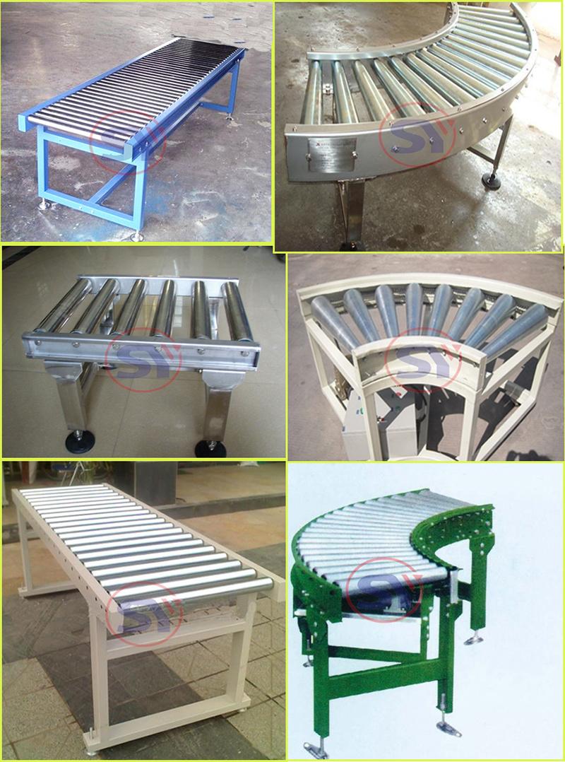 Workstation Manual Assembly Gravity Roller Conveyor Line for Furniture Transport