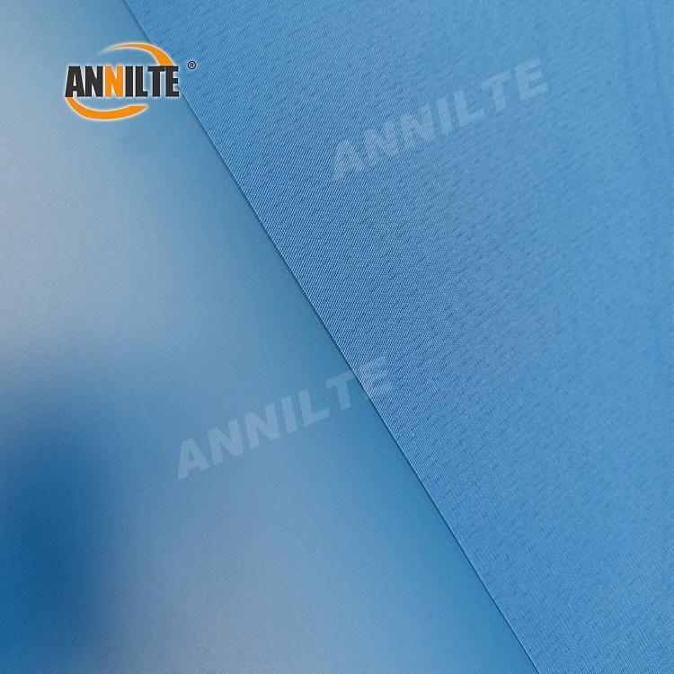 Annilte Factory Light Oils Resistance Blue Polyurethane/PU Food Grade Conveyor Belt