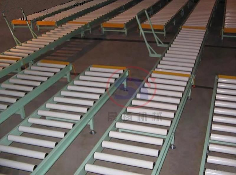 No Power Gravity Free Steel/PVC Roller Track Table Conveyor Movable Type